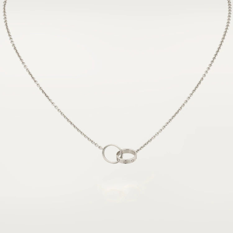 [Clover]LOVE NECKLACE PINK GOLD AND SILVER