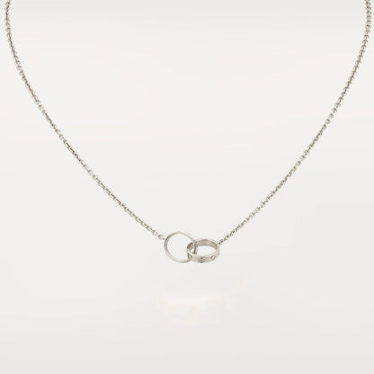 [Clover]LOVE NECKLACE PINK GOLD AND SILVER