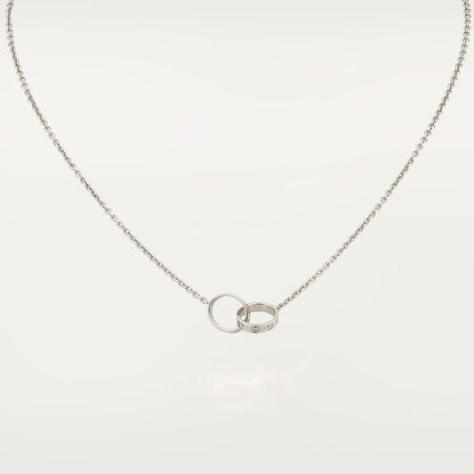 [Clover]LOVE NECKLACE PINK GOLD AND SILVER