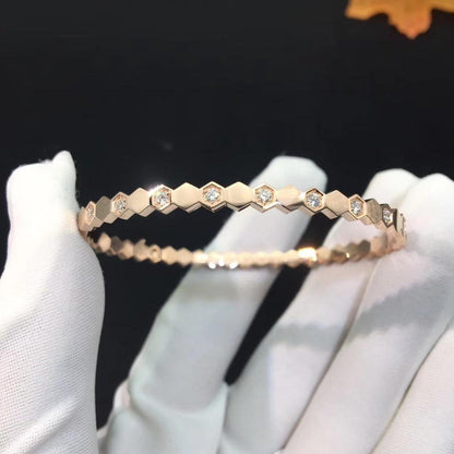 [Clover]BEE LOVE PINK GOLD DIAMOND BRACELET