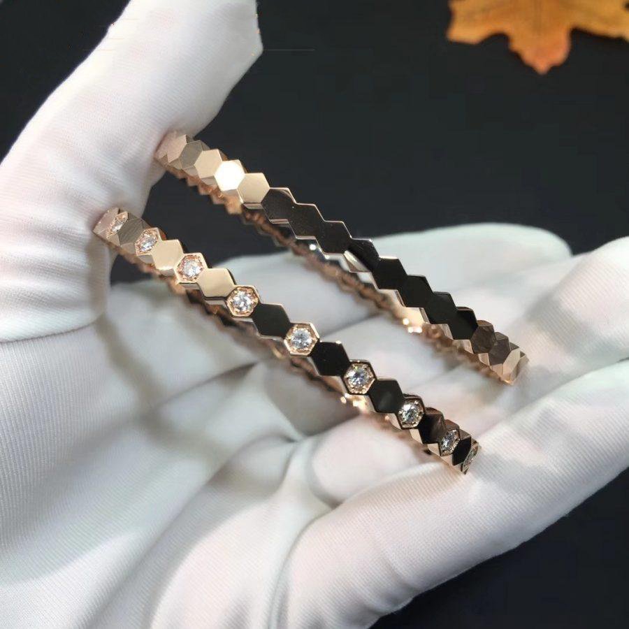 [Clover]BEE LOVE PINK GOLD DIAMOND BRACELET