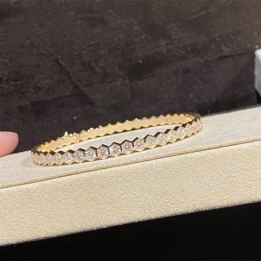 [Clover]BEE LOVE GOLD BRACELET FULL DIAMOND