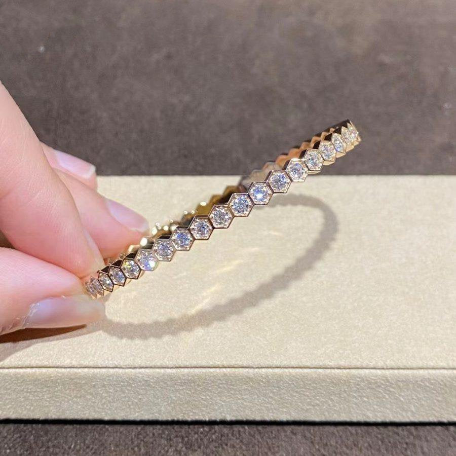 [Clover]BEE LOVE GOLD BRACELET FULL DIAMOND