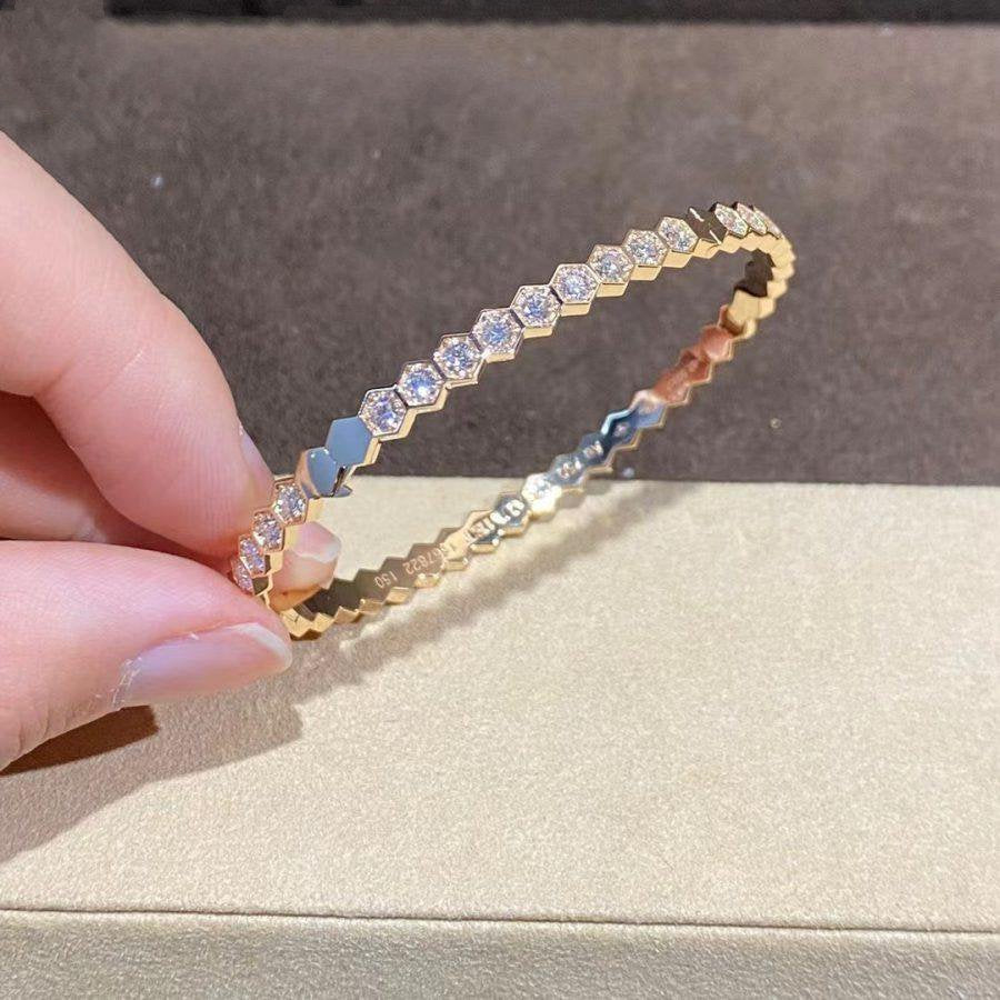 [Clover]BEE LOVE GOLD BRACELET FULL DIAMOND