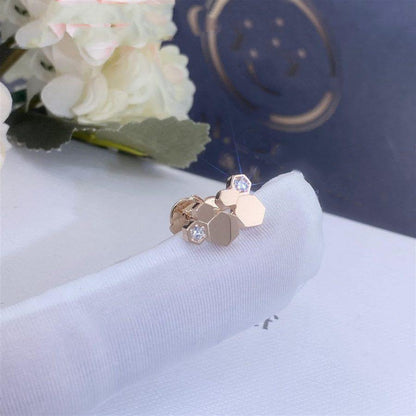 [Clover]BEE LOVE PINK GOLD DIAMOND EARRINGS