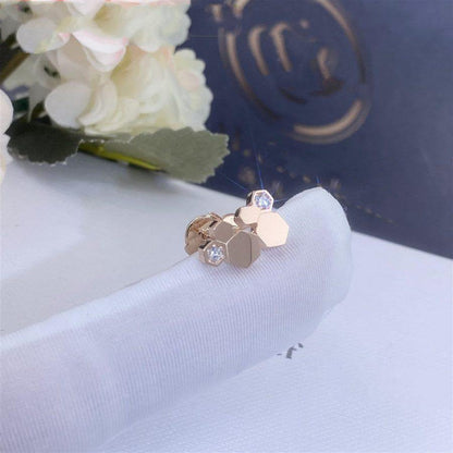 [Clover]BEE LOVE PINK GOLD DIAMOND EARRINGS