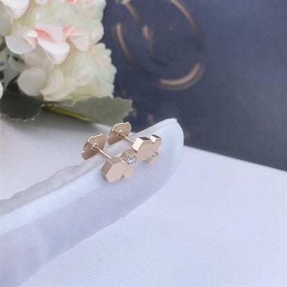 [Clover]BEE LOVE PINK GOLD DIAMOND EARRINGS