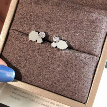 [Clover]BEE LOVE SILVER DIAMOND EARRINGS