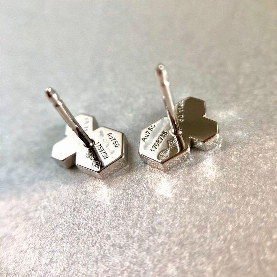 [Clover]BEE LOVE SILVER DIAMOND EARRINGS