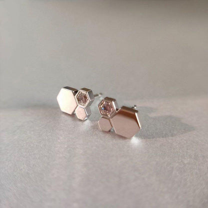 [Clover]BEE LOVE SILVER DIAMOND EARRINGS