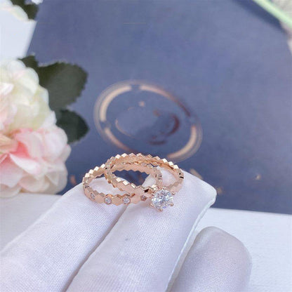 [Clover]BEE LOVE RING PINK GOLD 1 DIAMOND