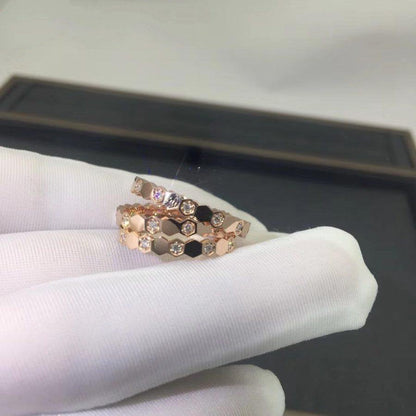 [Clover]BEE LOVE RING PINK GOLD DIAMOND