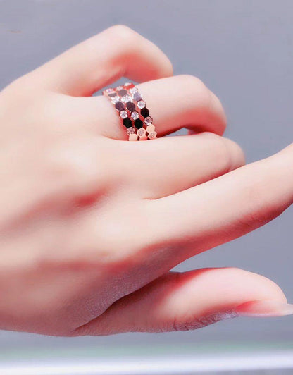 [Clover]BEE LOVE RING PINK GOLD DIAMOND
