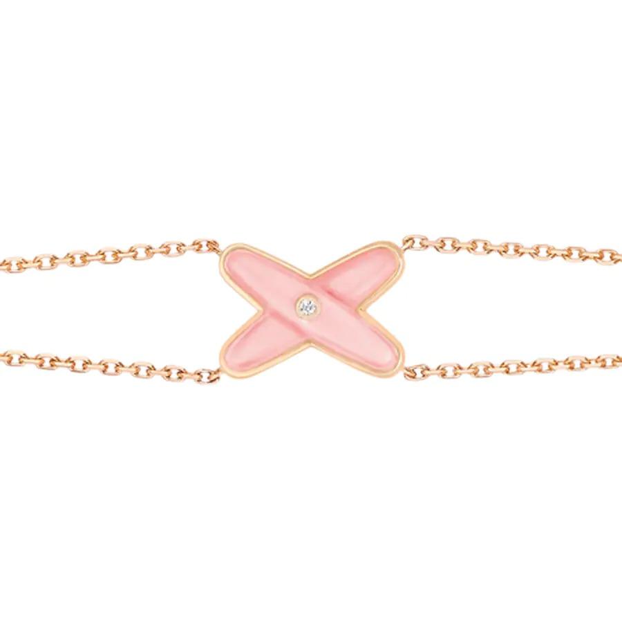 [Clover]JEUX BRACELET PINK MOP PINK GOLD 1 DIAMOND