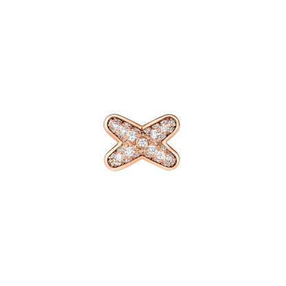 [Clover]JEUX DE PINK GOLD DIAMOND EARRINGS