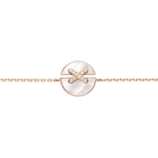 [Clover]JEUX DE BRACELET MOP PINK GOLD DIAMONDS