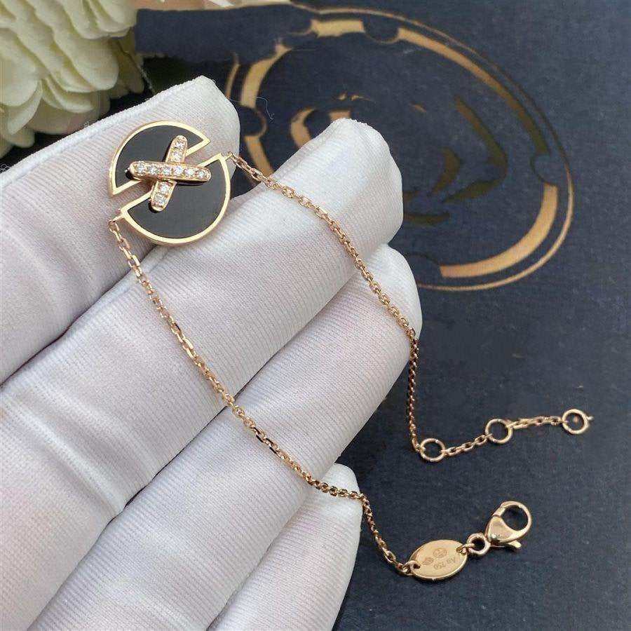 [Clover]JEUX DE BRACELET ONYX PINK GOLD DIAMOND