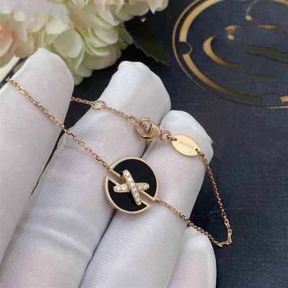 [Clover]JEUX DE BRACELET ONYX PINK GOLD DIAMOND