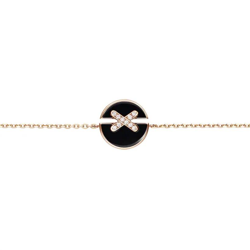 [Clover]JEUX DE BRACELET ONYX PINK GOLD DIAMOND