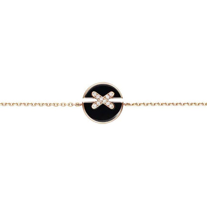 [Clover]JEUX DE BRACELET ONYX PINK GOLD DIAMOND