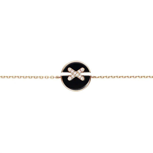 [Clover]JEUX DE BRACELET ONYX PINK GOLD DIAMOND