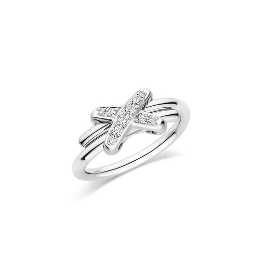 [Clover]JEUX DE SILVER DIAMOND RING