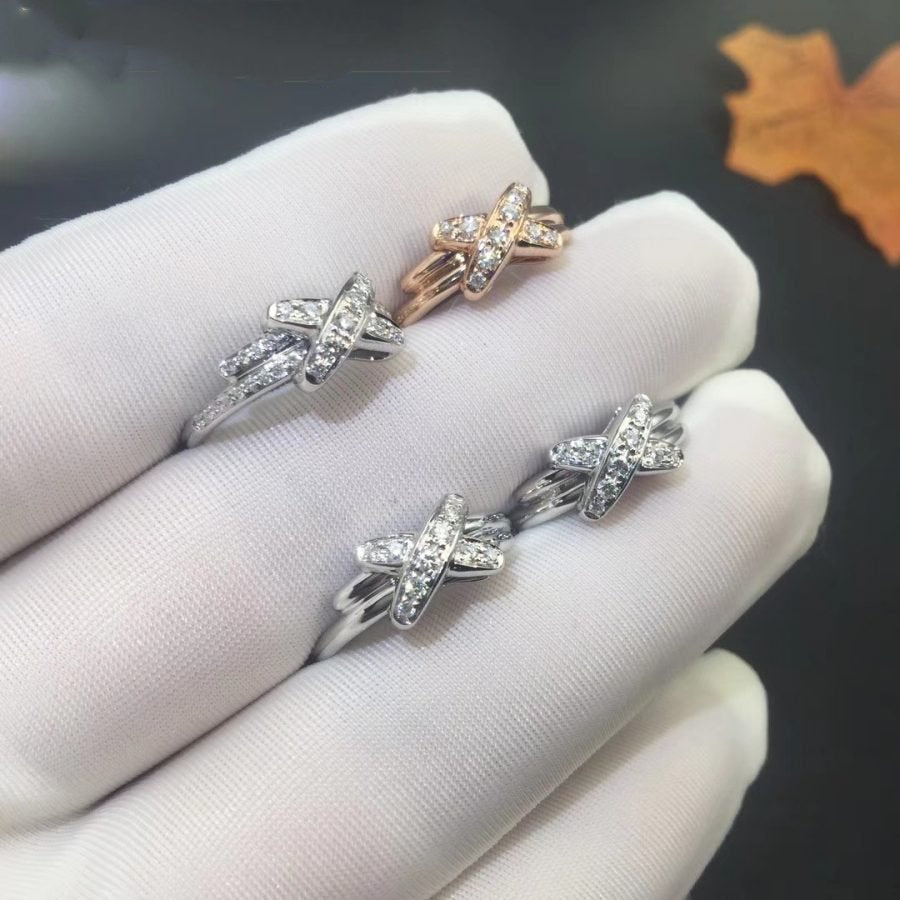 [Clover]JEUX DE SILVER DIAMOND RING