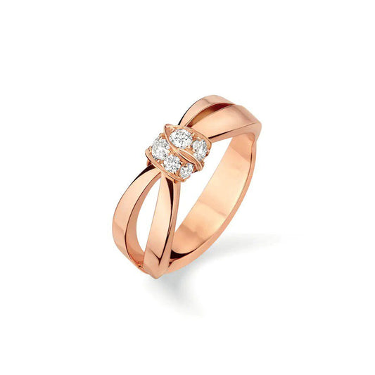 [Clover]LIENS RING PINK GOLD DIAMOND