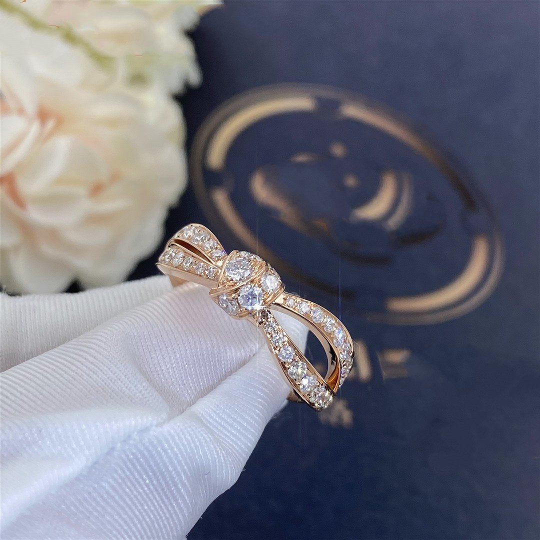 [Clover]LIENS PINK GOLD DIAMOND RING