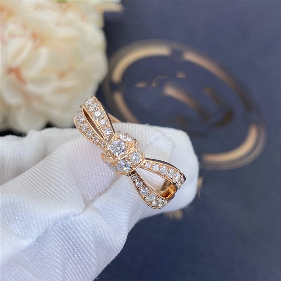 [Clover]LIENS PINK GOLD DIAMOND RING