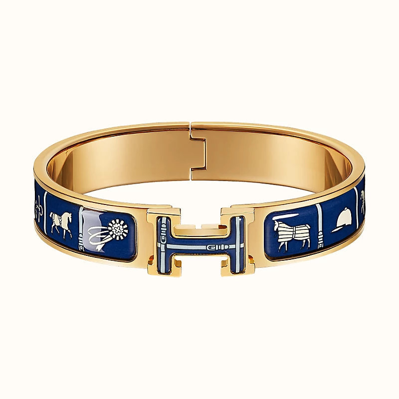 [Clover]H COUVERTURES DARK BLUE BRACELET