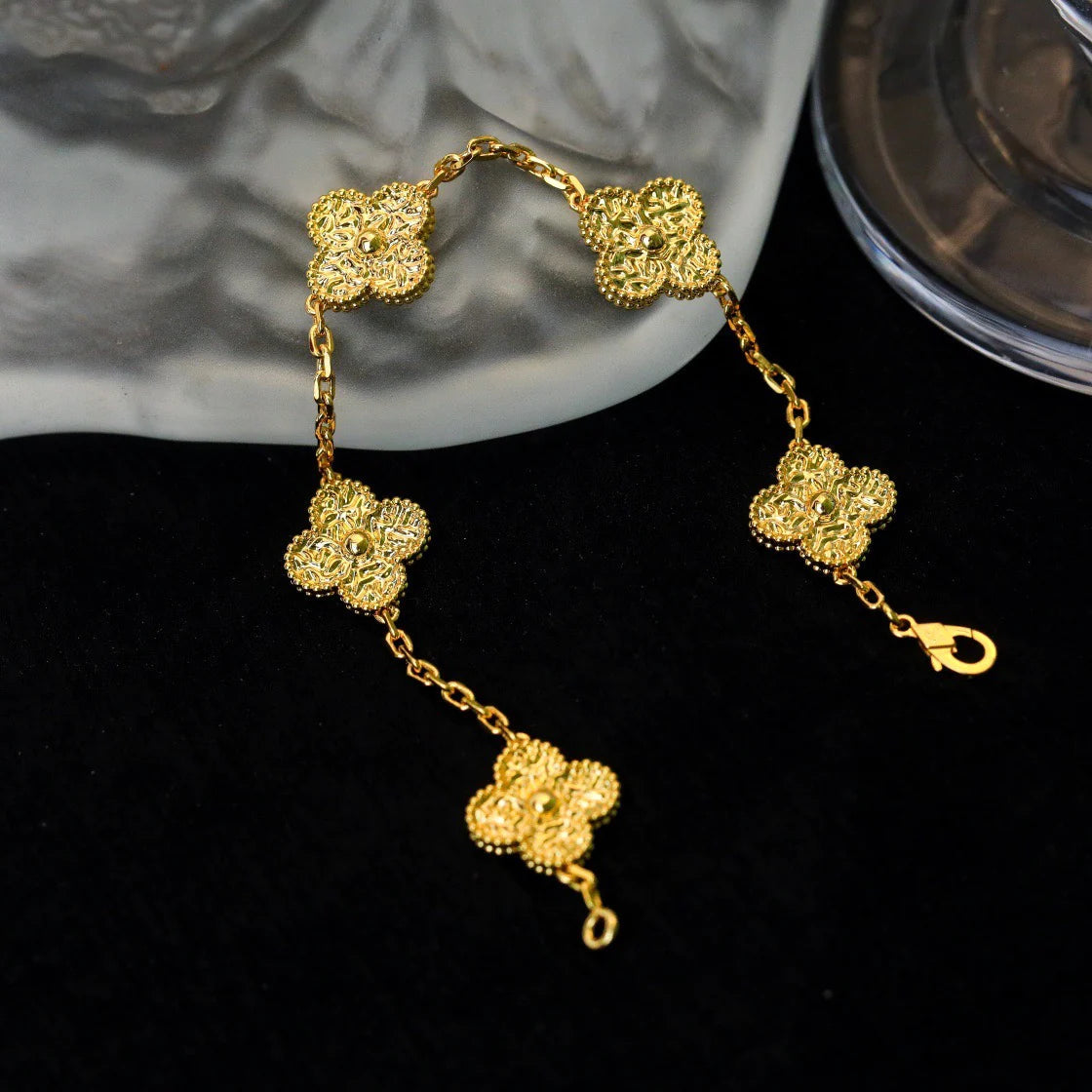 [Clover]CLOVER 5 MOTIFS BRONZING BRACELET