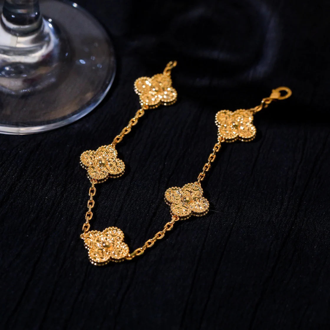 [Clover]CLOVER 5 MOTIFS BRONZING BRACELET