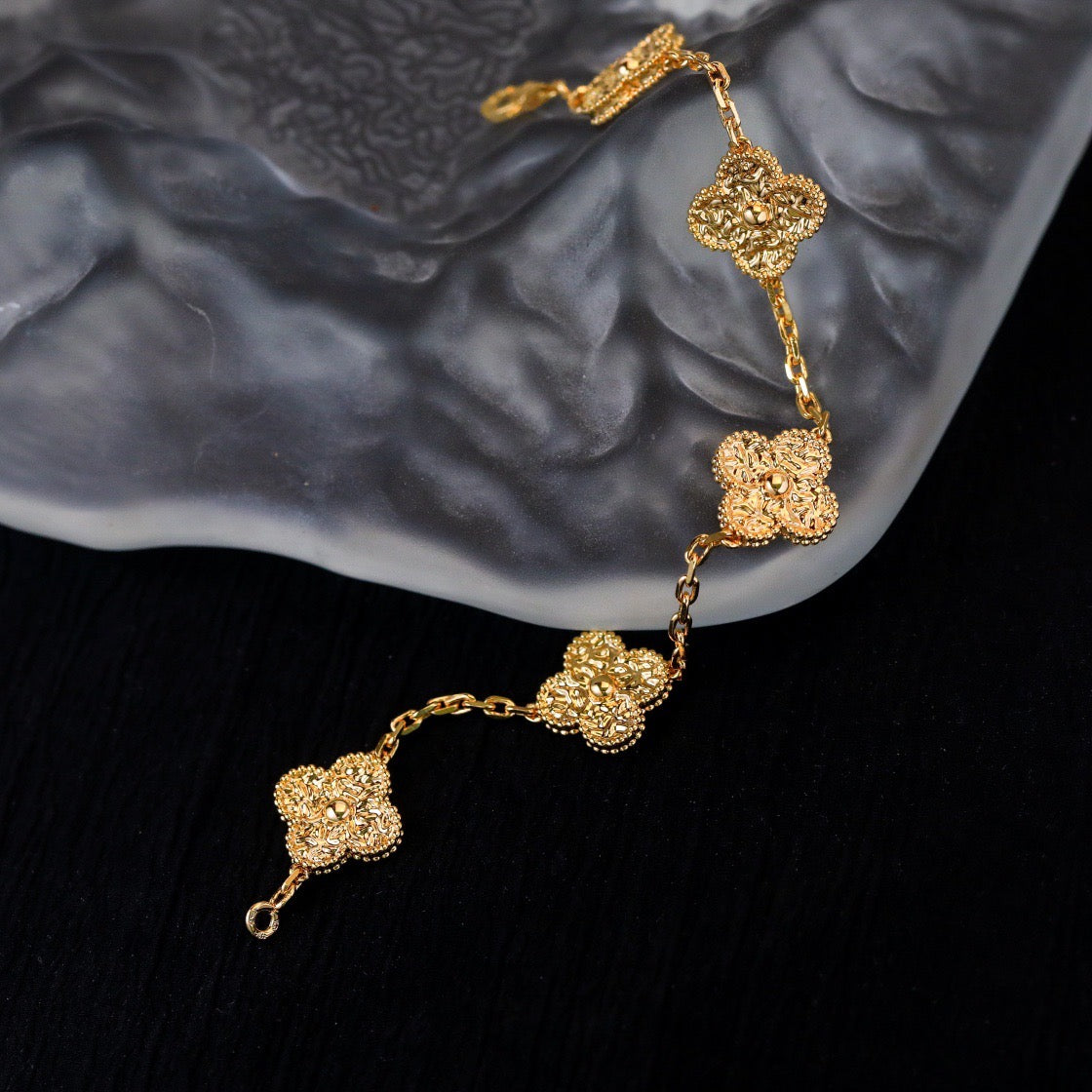 [Clover]CLOVER 5 MOTIFS BRONZING BRACELET