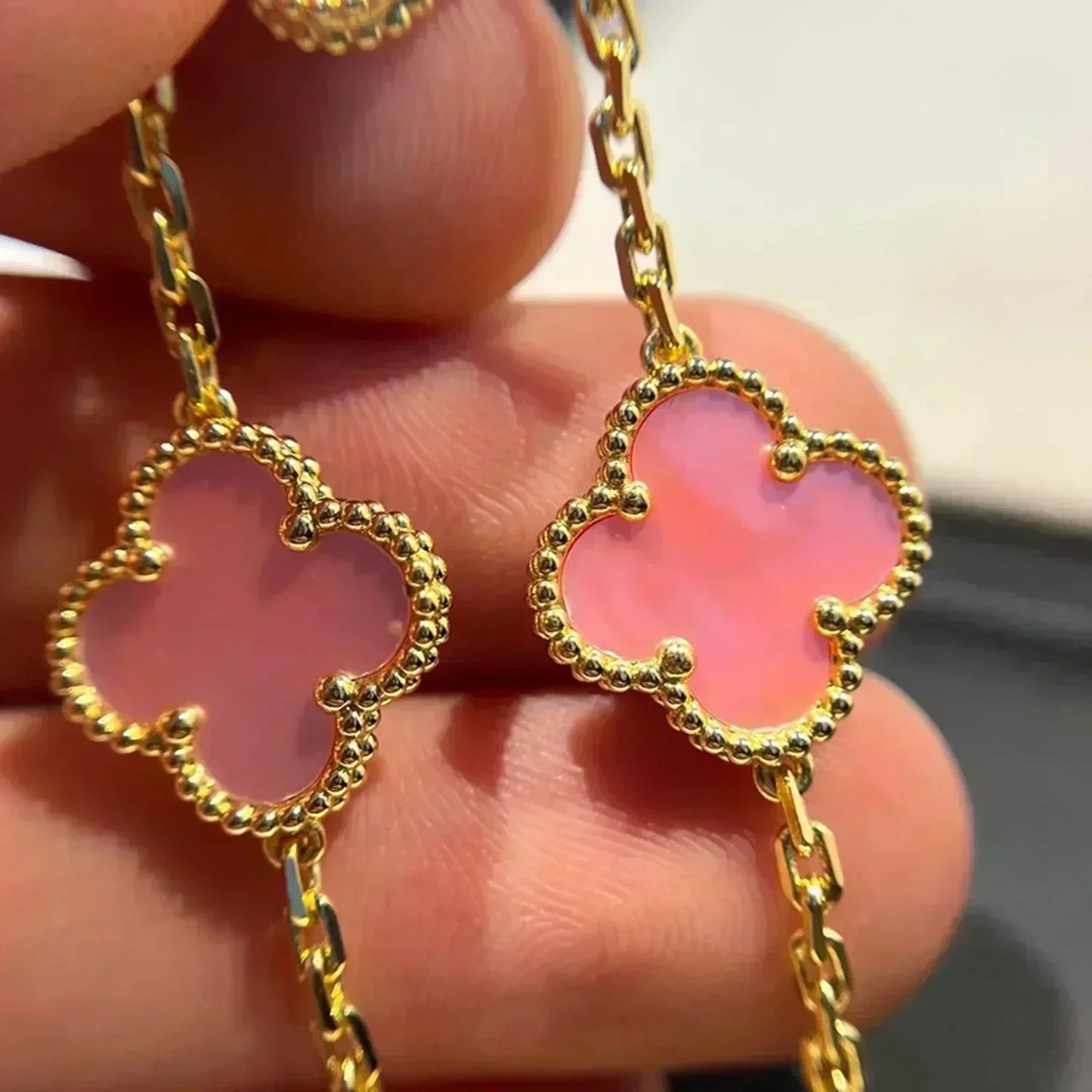[Clover]CLOVER 5 PINK MOP BRACELET