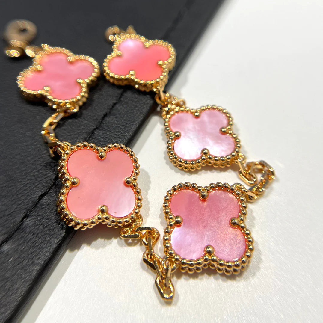 [Clover]CLOVER 5 PINK MOP BRACELET