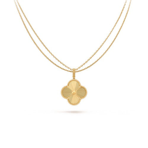 [Clover]CLOVER 25MM PEDANT NECKLACE GOLD