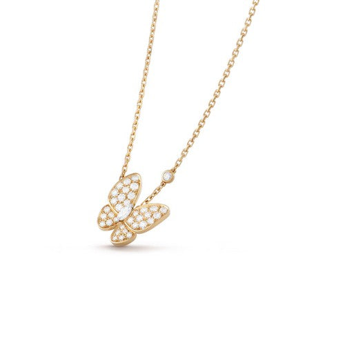 [Clover]BUTTERFLY DIAMOND NECKLACE