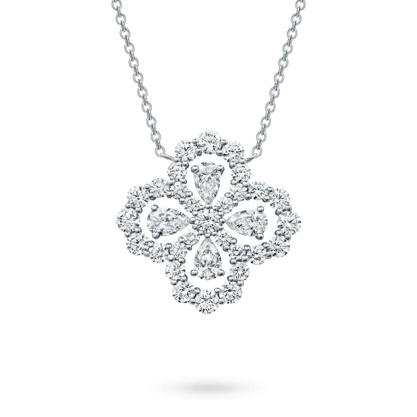 [Clover]LOOP NECKLACE FULL MOTIF DIAMOND 16MM MULTIPLE COLORS