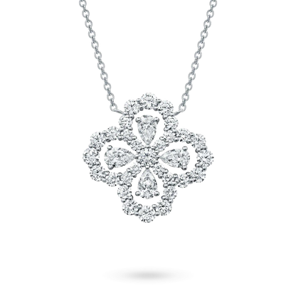 [Clover]LOOP NECKLACE FULL MOTIF DIAMOND 16MM MULTIPLE COLORS