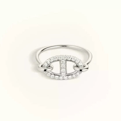 [Clover]RONDE SMALL SILVER DIAMOND RING