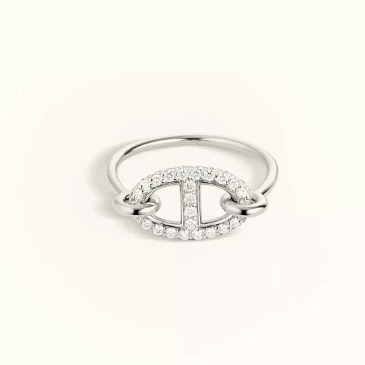 [Clover]RONDE SMALL SILVER DIAMOND RING