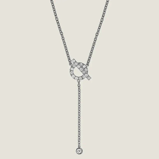 [Clover]FINESSE SILVER DIAMOND NECKLACE