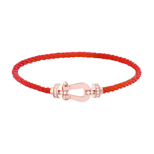 [Clover]FORCE 10 HALF DIAMOND PINK GOLD RED CORDERI LARGE AND MEDIUM MODEL