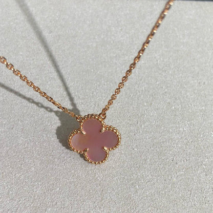 [Clover]CLOVER 15MM PINK MOTHER-OF-PEARL NECKLACE