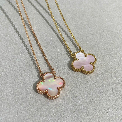 [Clover]CLOVER 15MM PINK MOTHER-OF-PEARL NECKLACE