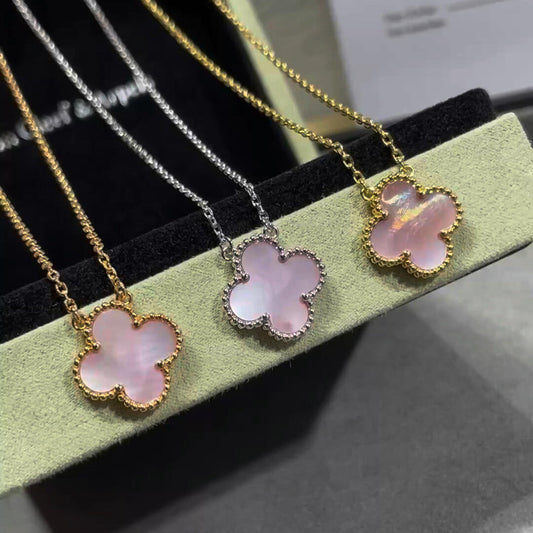 [Clover]CLOVER 15MM PINK MOTHER-OF-PEARL NECKLACE
