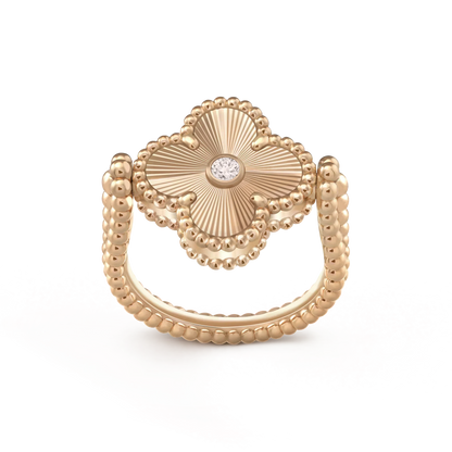 [Clover]CLOVER RIVERSIBLE PINK GOLD RING