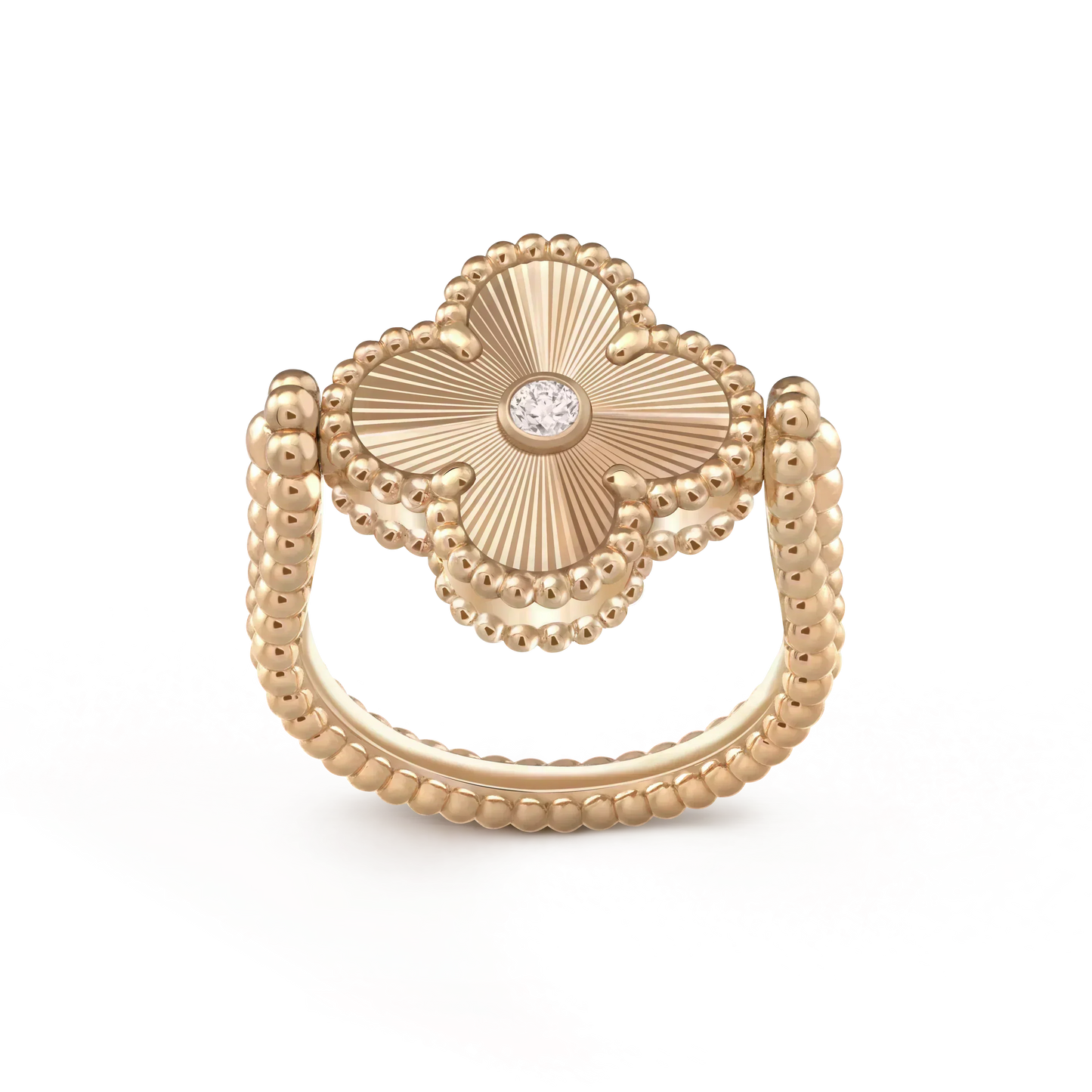 [Clover]CLOVER RIVERSIBLE ROSE GOLD RING