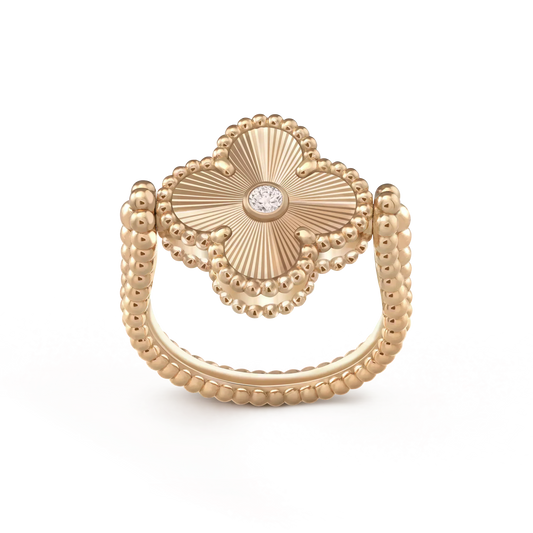 [Clover]CLOVER RIVERSIBLE ROSE GOLD RING